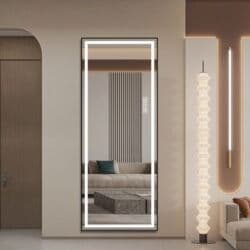 лампа для бликов: Настенное зеркало с задней подсветкой - Большой прямоугольный формат — 4