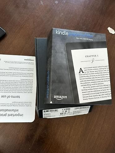 киндл читалка: Электронная книга, Amazon, Б/у, 5" - 6", цвет - Черный — 1