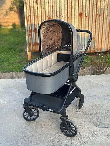 Детская коляска 2-в-1 (люлька + прогулочный блок) - Универсальная — 4