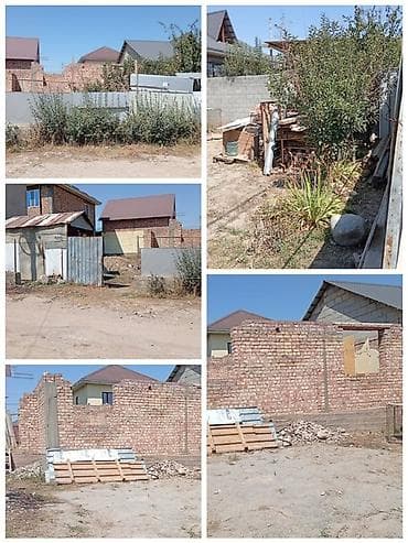 участки в оше: Недостроенный дом на участке 4 сотки, ж/м Оскон-Ордо, 10-я улица — 3
