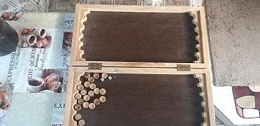 нарды: Нарды/шашки (деревянный складной набор) - Материал: натуральное — 3