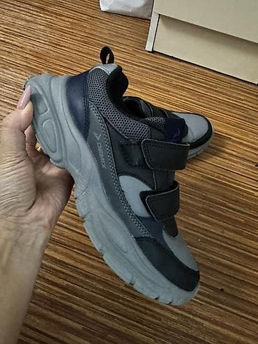 обувь италия: Кроссовки Demix для мальчика - Цвет: серый/тёмно‑синий/чёрный - — 3