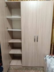 кровать односпальная бишкек цена: Шифоньер, Колдонулган, Түз, түсү - Саргыч боз — 4
