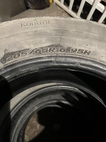 Шины 205 / 65 / R 16, Лето, Б/у, Комплект, Легковые, Hankook — 2