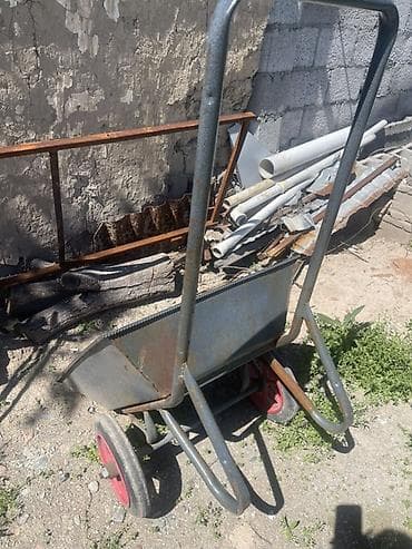 калийные удобрения: Садово-строительная тачка и тележка, Стальная, Двухколесная — 1