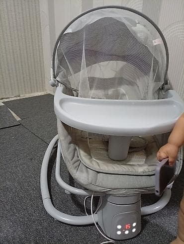 детские кочели: Люлька, Качалка, Металл, цвет - Серый — 2