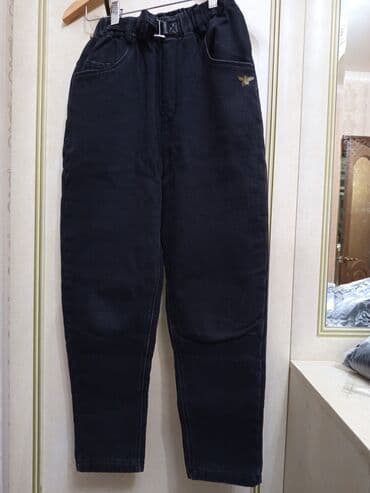 одежды для новорожденных: Классические черные брюки прямого кроя подойдут для различных случаев — 2