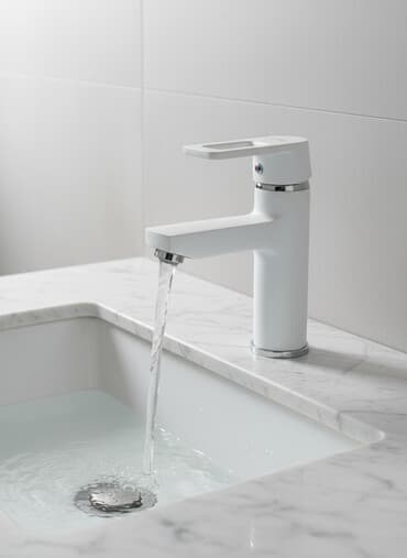 смисители: Смеситель для умывальника TRIGOR KTF1-PW-0116. - Тип: однорычажный — 1