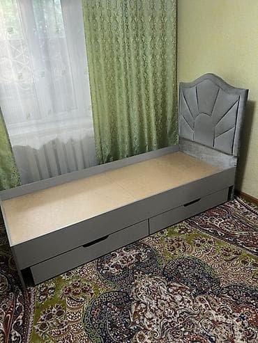 Керебеттер: Бир кишилик керебет, Каркассыз матрас, узуну - 190 см — 2