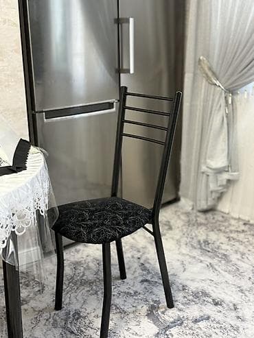металлический стул для кухни: Стул для кухни, Железо, цвет - Черный — 1