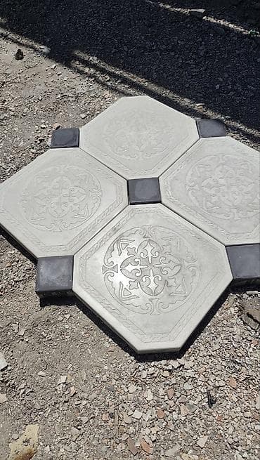 бетон кесебиз: Евробрусчатка, Орнамент, Бетондон, Куюлган, Жаңы — 2