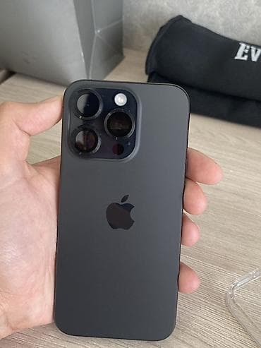 iphone 22: IPhone 15 Pro, Black Titanium, Чехол, 87 % — 7