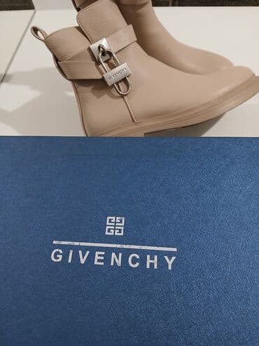 сапоги из натурального меха и кожи: Сапоги, 36, Givenchy, Новый, цвет - Бежевый, Самовывоз, Бесплатная доставка, Платная доставка — 2