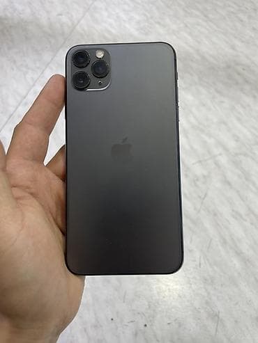 IPhone 11 Pro Max, Б/у, 64 ГБ, Space Gray, Чехол, 87 %