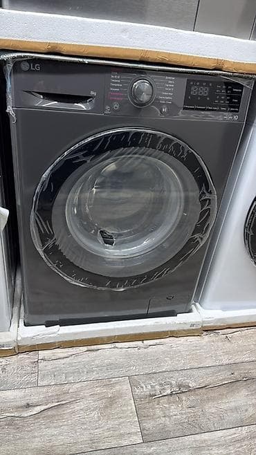 lg: Стиральная машина LG фронтальная загрузка, темно-серый корпус — 1