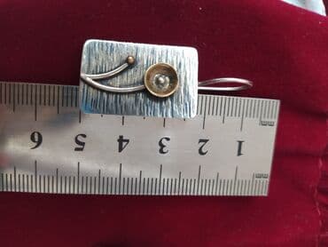 свадебное платье для высокой невесты: Серебряные серьги, Проба 925, Женские, Новый — 5