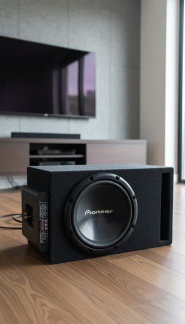 телефоны бу айфон: Автомобильный сабвуфер Pioneer, представленный в черном корпусе — 1