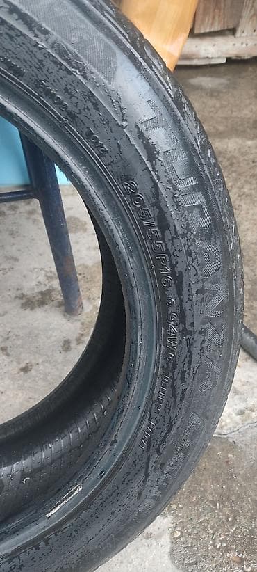 titan diski: Шины 205 / 55 / R 16, Лето, Б/у, Комплект, Легковые, Bridgestone — 4