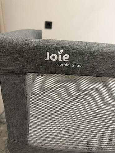 калыб: Балдар үчүн кошумча коюлган керебет, Жаңы, Дөңгөлөктүү, түсү - Боз — 2