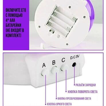 прожектор на солнечной батарее: Лампа Ночник, Новый — 3