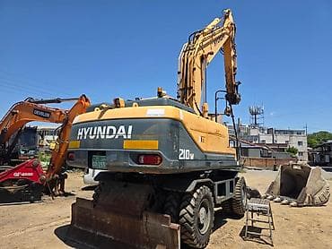 Транспорт: Экскаватор, Hyundai, 2013 г., Дөңгөлөктүү — 3