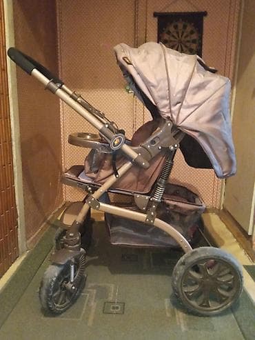 second hend: Коляска, цвет - Коричневый, Б/у — 4