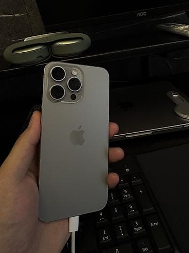 Техника и электроника: IPhone 15 Pro, Б/у, 256 ГБ, Natural Titanium — 8