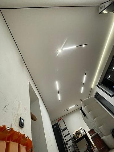 prima construction: Натяжной потолок Матовое Монтаж — 5