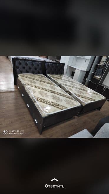 2х спальные кровати: Кровать 2метра длина ширина 90-смс ящиком — 1