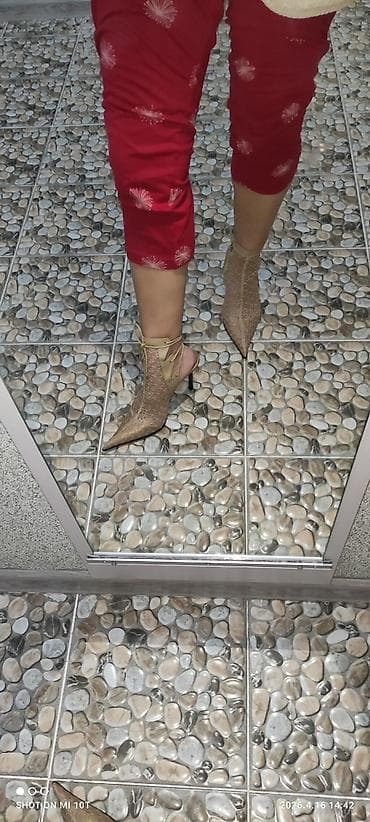 Ботинки и ботильоны: Женские открытые ботильоны-носки на шпильке - Модель: ботильоны с — 4