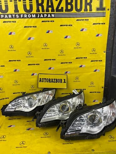 дополнительное освещение на авто: Комплект передних фар Subaru Б/у, Оригинал, Япония — 2