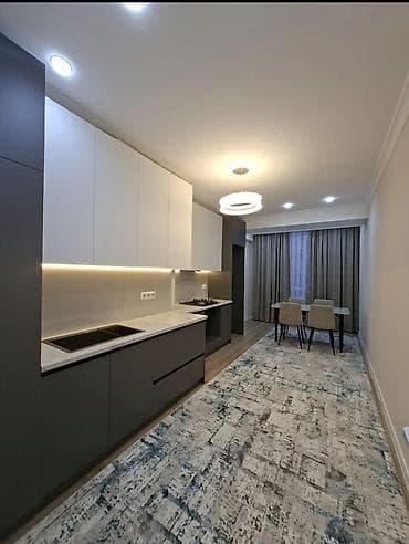 binar: 1 комната, 43 м², Асанбай мкр Элитка, 2 этаж, Евроремонт — 1