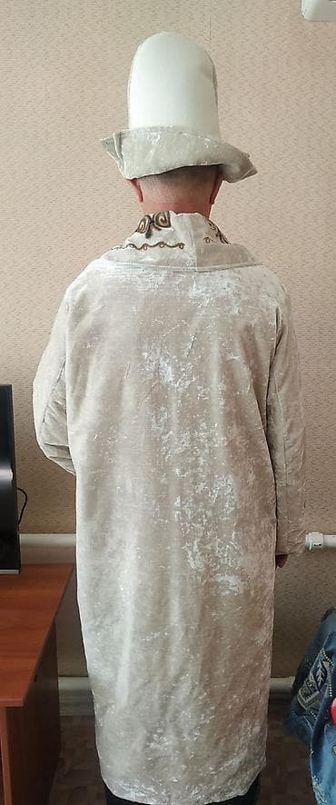 хиджаб бу: Новые мужские чапан и калпак. Цвет светло - бежевый Подойдёт на 48-54 — 3