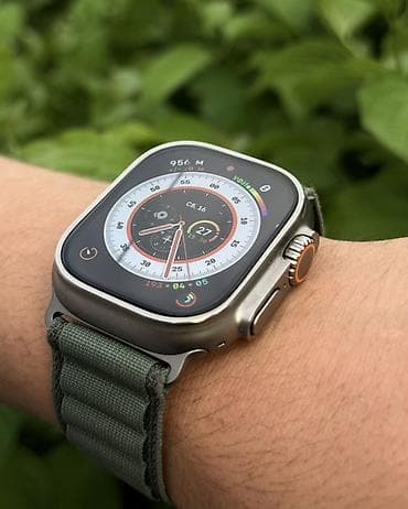 apple watch часы цена: Apple Watch Ultra, 49 мм, титановый корпус, защитное сапфировое — 1