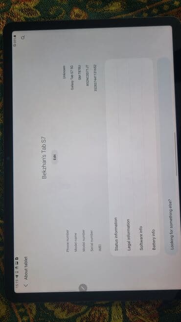 планшет таб 2: Планшет, Samsung, память 128 ГБ, 10" - 11", 5G, Б/у, Классический цвет - Серый — 6