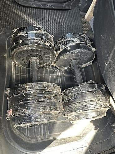 гири цена: Пара гантелей 22+22кг - Тип: разборные металлические гантели - Вес — 1