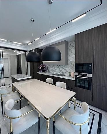 discovery studio: 3 комнаты, 136 м², Асанбай мкр Элитка, 11 этаж, Дизайнерский ремонт — 9