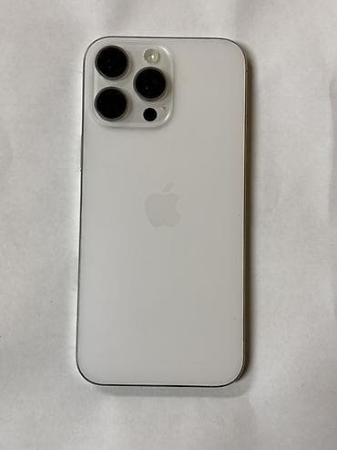 apple m3 pro: IPhone 16 Pro Max, Б/у, 256 ГБ, Белый, Чехол, Защитное стекло, Коробка, 96 % — 1