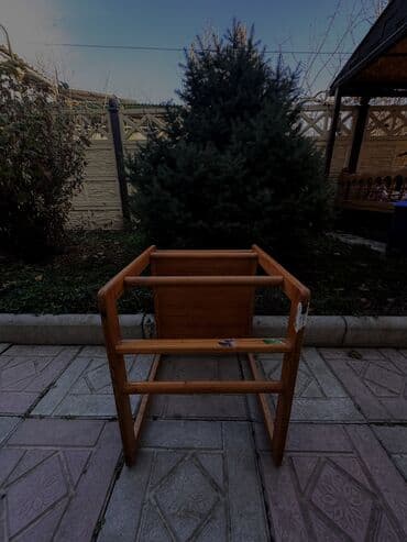 мебель детский сад: Стульчик для кормления, Б/у, Другой бренд, Дерево, Трансформер, цвет - Зеленый, Самовывоз — 5