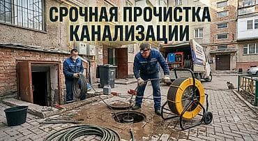 Услуги по строительству и ремонту: Срочная прочистка канализации - Экстренное устранение засоров в — 1