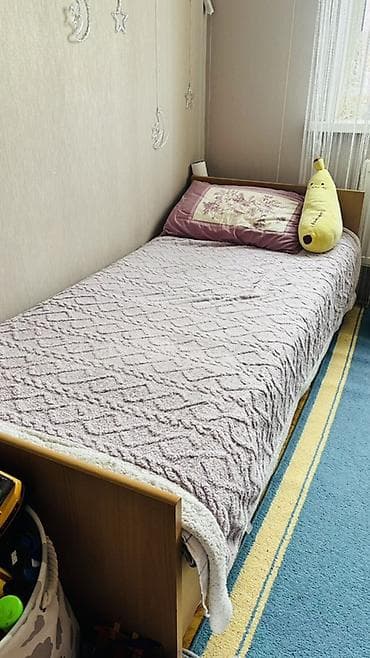 продать манеж: Односпальная кровать, С матрасом, длина - 200 см — 2