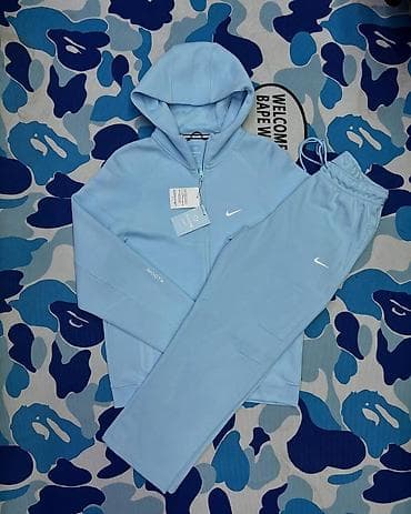 samsung tab a: Спортивный костюм Nike NOCTA (голубой) - Комплект: худи на молнии с — 4