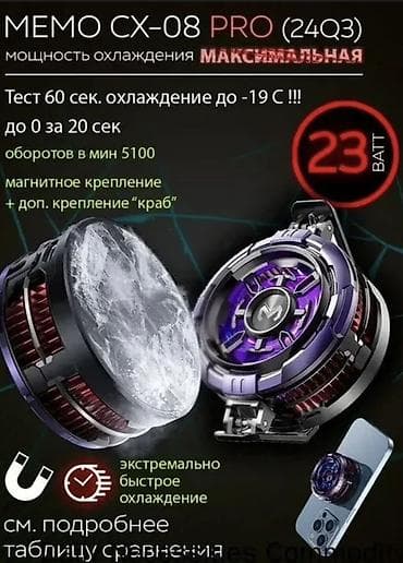 Игровой кулер для смартфона MEMO CX-08 PRO по ошибке заказала 2