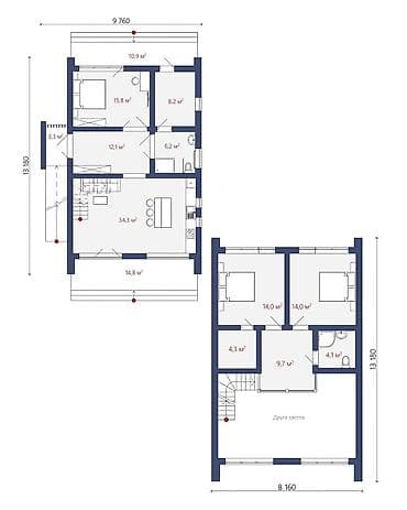 сдаются дома: Каркасные дома под ключ. Цена 400$$ Афрейм -барнхаус Афрейм -барнхаус — 4