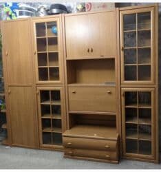 мебель горка: Гарнитур для зала, Шкаф, МДФ — 1