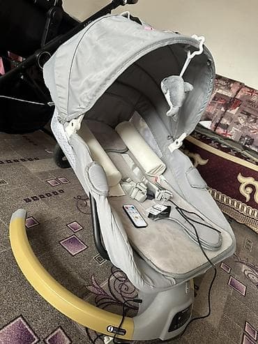 электронный люлка: Электронная колыбель-качалка для новорождённых Babilling (серый цвет) — 4