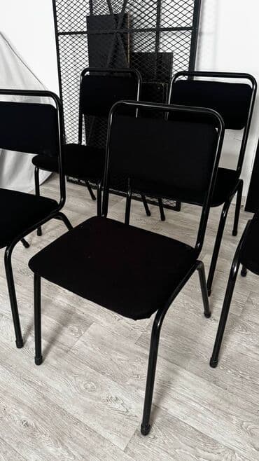 стуля офисные: Кеңсе отургучу, түсү - Кара, Темир — 2