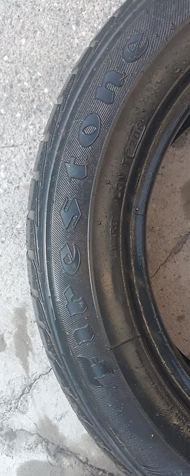 Шины 195 / 60 / R 15, Всесезонная, Б/у, Пара, Легковые, FIRESTONE — 4