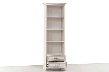 стол с книжным шкафом: Шкаф стеллаж2Я (Tiffany 2S), коллекции Тиффани, Вудлайн Кремовый — 1