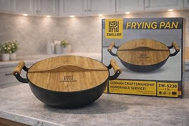 вок: Сковорода Zwillon ZW-5230 с крышкой - Тип: сковорода-вок с крышкой - — 1